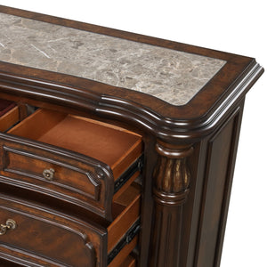  and birch and burl wood veneers. The multi-ste