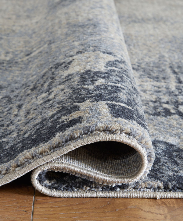 Langrich - Blue / Gray / Cream - Large Rug