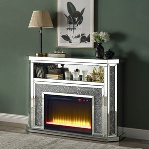 Noralie - Fireplace - Pearl Silver - 51-"