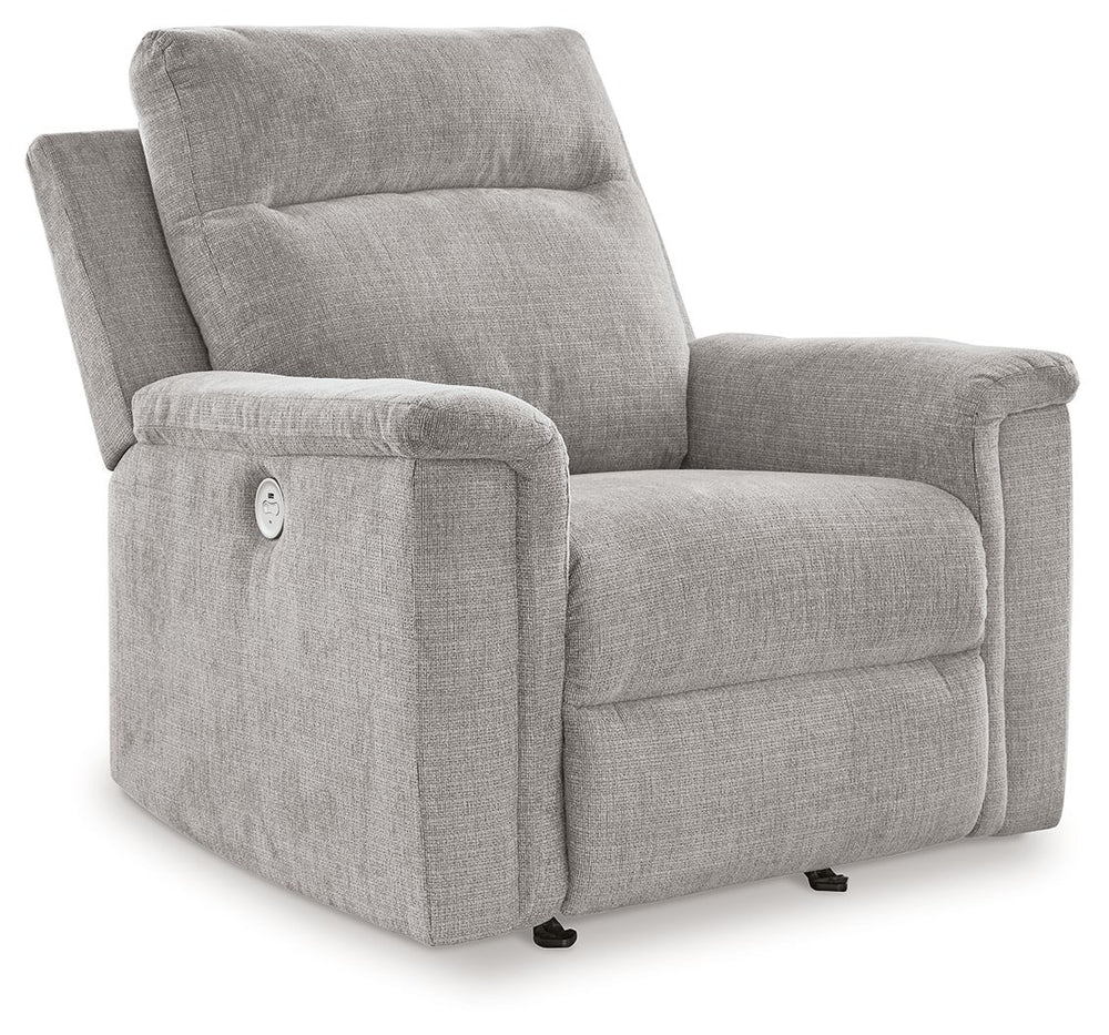 The ability to go from fully upright to relaxed and stretched out, all at the touch of a button, awaits. A beautiful blend of plush upholstery and traditional style, this power rocker recliner invites you to sink into ultimate comfort. And with its tranqu