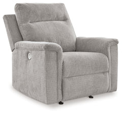 The ability to go from fully upright to relaxed and stretched out, all at the touch of a button, awaits. A beautiful blend of plush upholstery and traditional style, this power rocker recliner invites you to sink into ultimate comfort. And with its tranqu