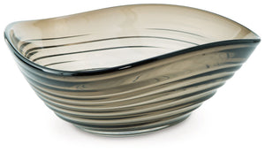 This bowl, with its taupe hue and organic sense of movement, is a graceful addition to contemporary spaces. Softly curved edges welcome whatever you toss inâ€”whether it displays decorative baubles or serves as a catch-all for entryway essentials. And the