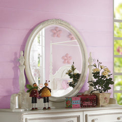 6 Drw Drawer: GLIDE Side Metal (3/4 Ext.), DT French Front & Back, Felt-Lined Top Drw, Hdw: White Metal