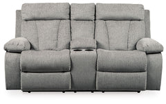 Bring your snacks and beverages and plan for a night with your feet up. This double reclining loveseat is plush in all the right places, and will support you longer than you can binge watch your favorite TV show. The neutral upholstery is ready for a patt