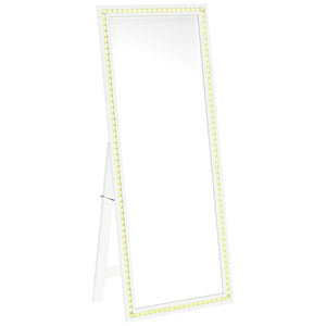 Windrose - Tempered LED Standing Mirror - White
