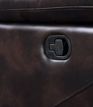 Perfiel - Sofa - 2 Tone Dark Brown Top Grain Leather