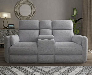 Radius - Mineral Power Glider Reclining Console Loveseat