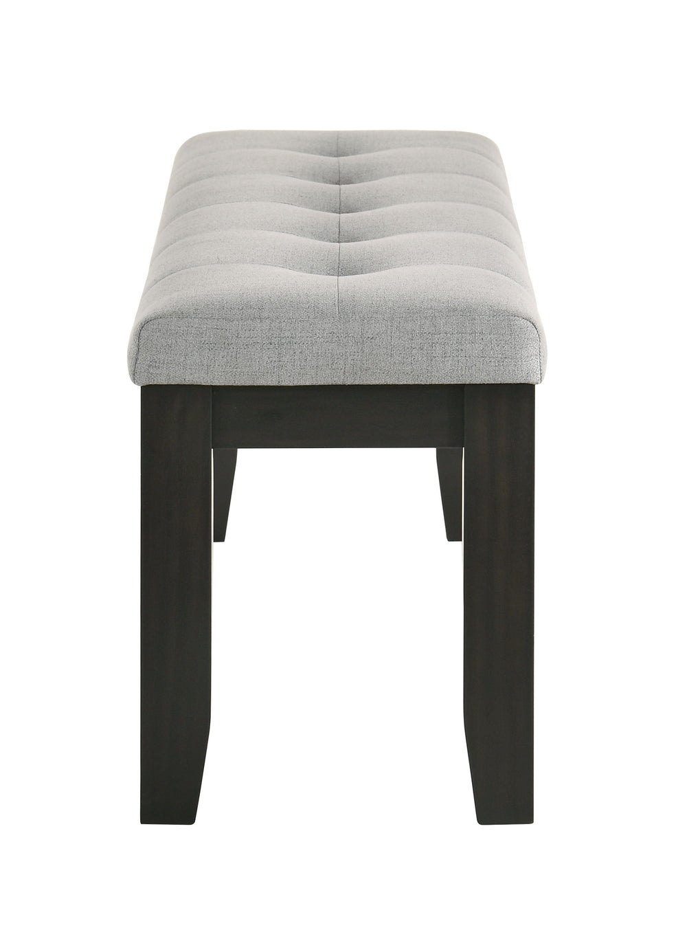 This dining group effortlessly combines farmhouse warmth with modern sophistication, creating a captivating focal point for any dining space. The table features a rich, two-tone design with a beautifully finished wood top and contrasting dark legs, delive