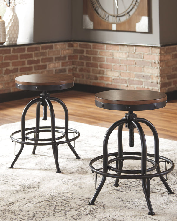  and this barstool set doesnâ€™t disappoint. Set this pair by the kitchen bar for a visually intriguing mix of new and old.<br><br><b>Additional Dimensions</b><br><ul><li>Seat width: 15-"