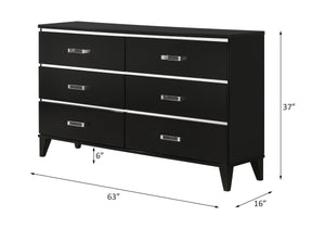 Chelsie - Dresser - Black Finish