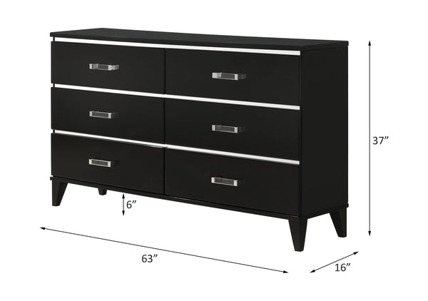 Chelsie - Dresser - Black Finish