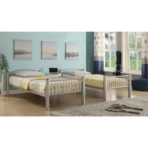 Cayelynn - Twin Over Twin Bunk Bed - Silver
