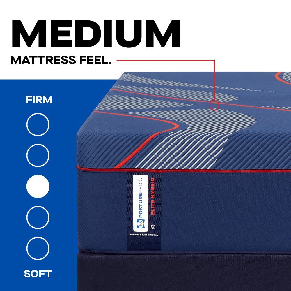Posturepedic Elite - Albany II Medium Mattress - Split King