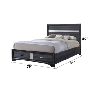 Naima - Eastern King Bed - Black