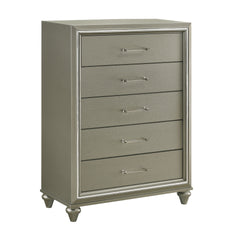 Meet the Lumina Chest, a testament to durability and style. Crafted from solid Rubberwood and manufactured wood, this chest boasts a robust construction, covered with eco-friendly decorative laminate for added strength and stability. Its high gloss gray f