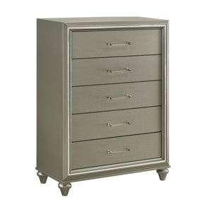 Meet the Lumina Chest, a testament to durability and style. Crafted from solid Rubberwood and manufactured wood, this chest boasts a robust construction, covered with eco-friendly decorative laminate for added strength and stability. Its high gloss gray f