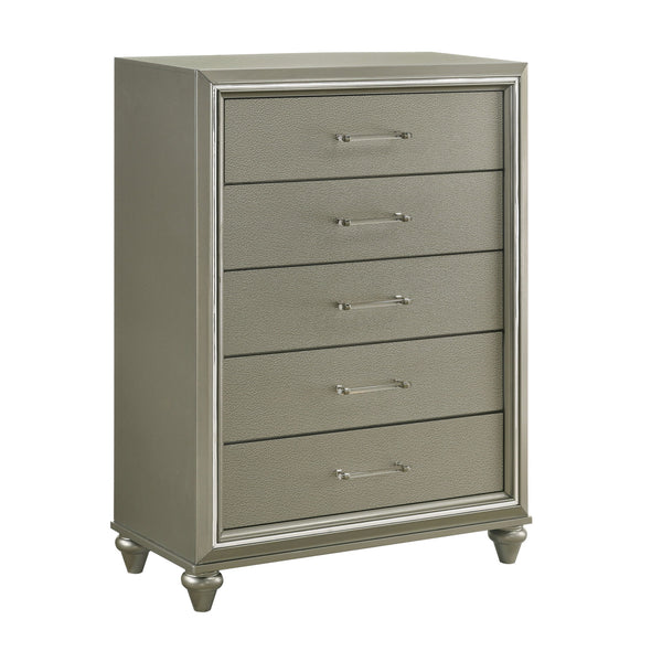 Meet the Lumina Chest, a testament to durability and style. Crafted from solid Rubberwood and manufactured wood, this chest boasts a robust construction, covered with eco-friendly decorative laminate for added strength and stability. Its high gloss gray f