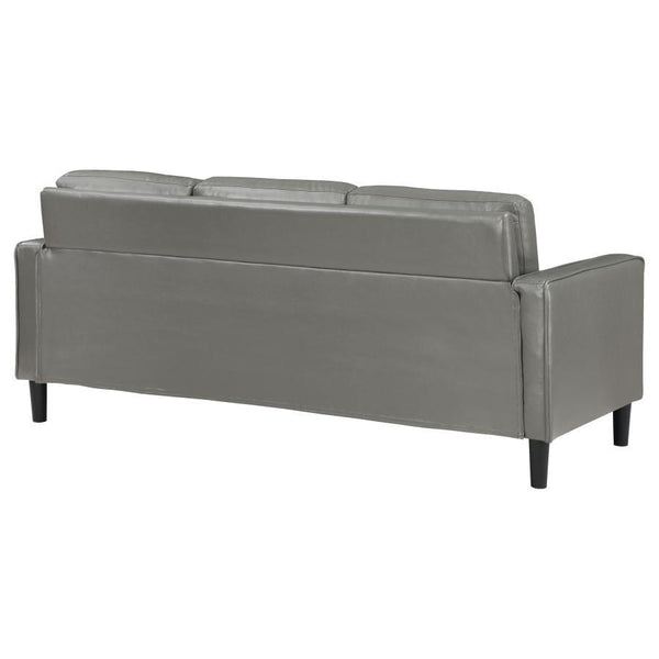 Ruth - Upholstered Track Arm Sofa - Gray