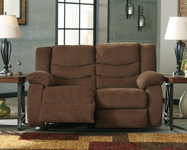 Tulen - Chocolate - Reclining Loveseat
