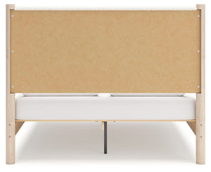 Cadmori - Two-tone - Queen Upholstered Panel Bed