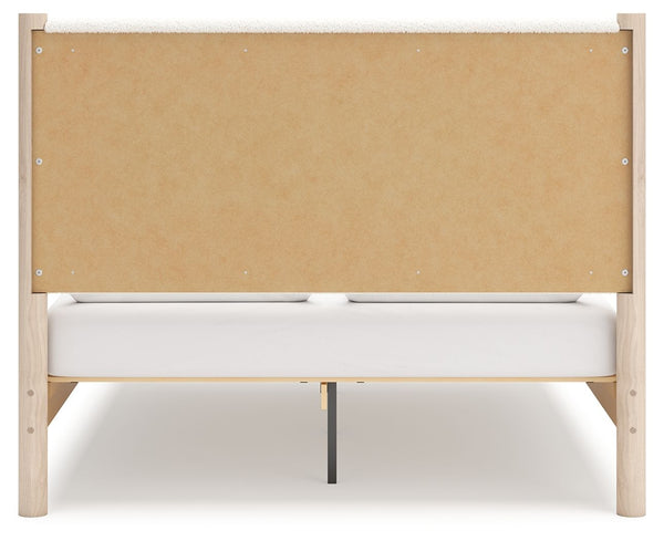 Cadmori - Two-tone - Queen Upholstered Panel Bed