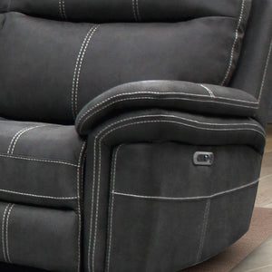 Mason - 7 Piece Modular Power Reclining Sectional With Power Adjustable Headrests - Charcoal