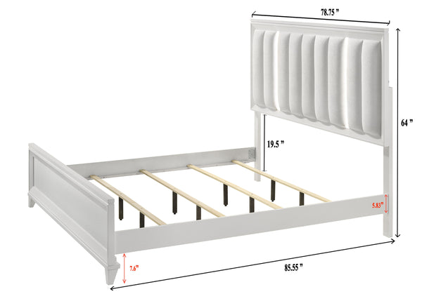 Cressida - King 4 Piece Bedroom Set - White