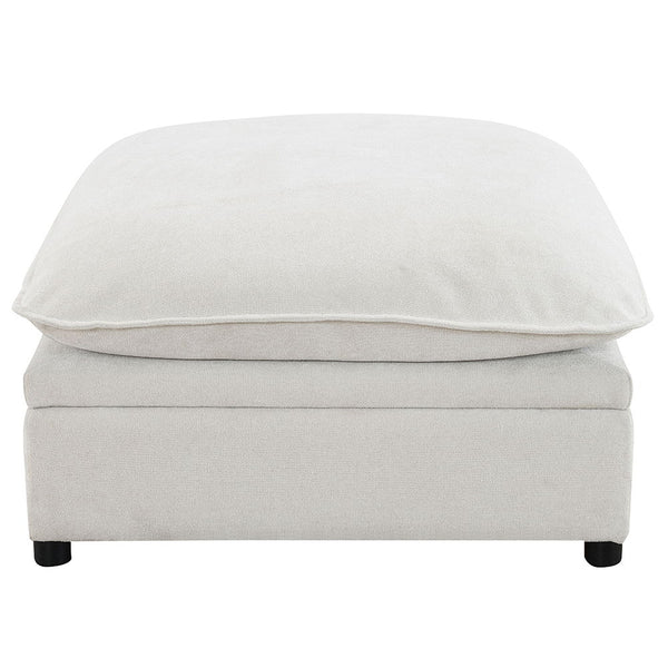  this sectional offers a chic and cozy atmo