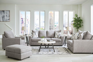Whatâ€™s new in neutrals? Shades of gray, of course. Embrace the sophisticated design trend with this gorgeous set that offers a clean-lined, contemporary style at a comfortably cool price. Sure to lift your spirits, the plush chenille fabric is fabulousl