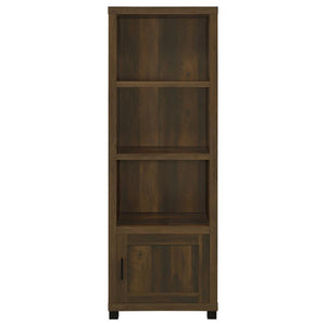 Sachin - 3-Shelf Engineered Wood Media Tower - Dark Pine