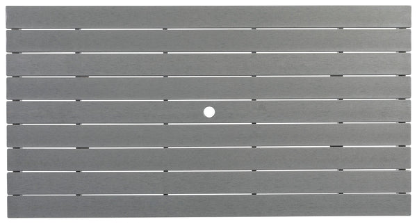 Transville - Gray / White - RECT COUNTER TABLE W/Umb OPT