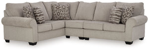 Whether your vision is traditional or cozy farmhouse, this sectional has the corner on style. Merging ultimate comfort with striking good looks, this chic seating includes coordinating accent pillows for that much more feel-good allure.<br/><br/><b>Produc