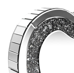 Euston - Heart Shaped Vanity Mirror - Silver