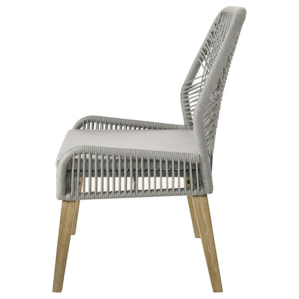 Nakia - Woven Rope Dining Side Chairs (Set of 2) - Gray