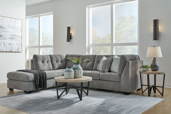 Marleton - Gray - 2-Piece Sectional With Laf Corner Chaise
