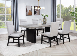 Sebastian - Dining Table Leg - Black / Gray
