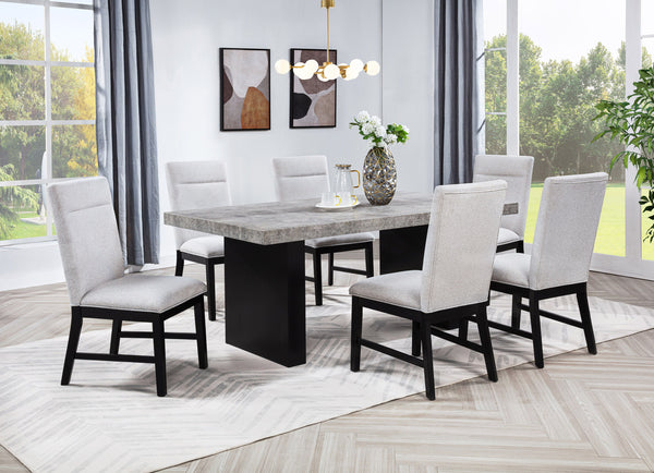 Sebastian - Dining Table Leg - Black / Gray