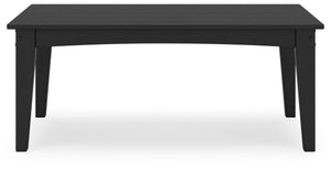 Hyland Wave - Black - Rectangular Cocktail Table