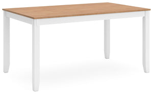 Gesthaven - Natural / White - Dining Room Table Set (Set of 6)