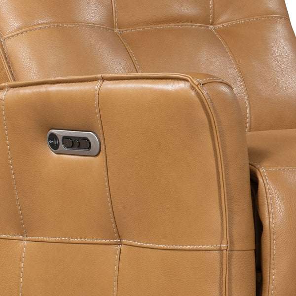 Gershwin - Power Reclining Sofa And Loveseat - Lucca Butterscotch