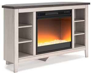  this corner TV stand is right in tune with your relaxed approach to high style. Beautifully shaped to nestle into any corner