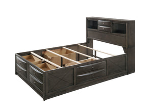 Emily - King 4 Piece Bedroom Set - Gray