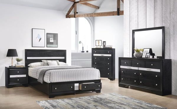 Regata - Dresser - Black / Silver