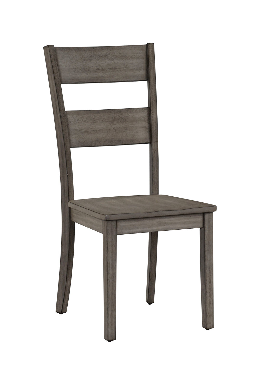 This dining group exudes contemporary elegance and rustic charm, making it a versatile addition to any dining space. The set features a robust rectangular table, finished in a sleek gray wash that highlights the natural wood grain, providing a warm and in