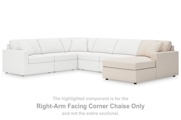 Modmax - Oyster - 5-Piece Double Chaise With Audio Consoles