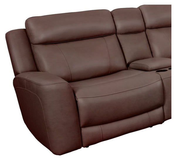 Introducing our comfortable and convenient Calgary Sectional, designed with relaxation in mind. Calgary features power recline and headrest controls, allowing you to adjust your seating position easily. The over-padded headrests provide extra comfort, and