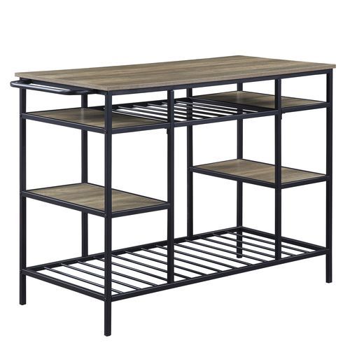 Storage: 1 Open Compartment, Wooden Table Top & Metal Frame, Cord Management Included<br/><br/><b>Product Features</b><ul><li>KD</li><li>6 Open Compartment</li><li>Metal Frame w/Powder Coating</li><li>Wooden Top w/Melamine Paper</li><li>Case: 1Pc/1Ctn</li