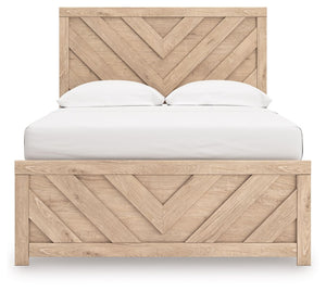 Sanginlane - Tan - Full Panel Bed