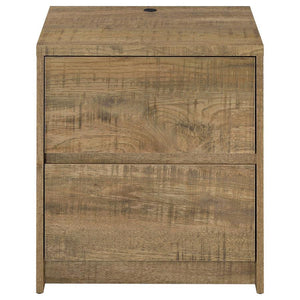 Westpark - 2-Drawer Nightstand LED Lights And USB - Mango