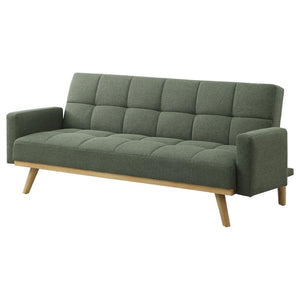 Kourtney - Upholstered Tufted Convertible Sofa Bed - Sage Green